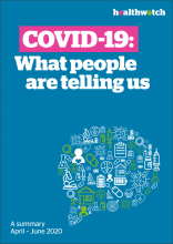 Covid-19: what people are telling us
